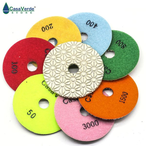 2pcs/lot new type 4 inch 100mm with 3.0mm diamond granite dry or wet polishing pads for polishing granite and marble
2pcs/lot new type 4 inch 100mm with 3.0mm diamond granite dry or wet polishing pads for polishing granite and marble