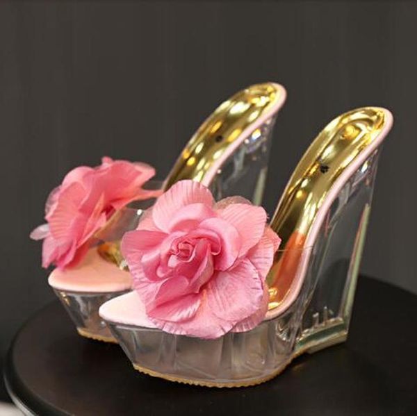crystal female wedges heel slippers women waterproof platform sandals flowers high-heeled cool slippers yuj7, Black
crystal female wedges heel slippers women waterproof platform sandals flowers high-heeled cool slippers yuj7, Black