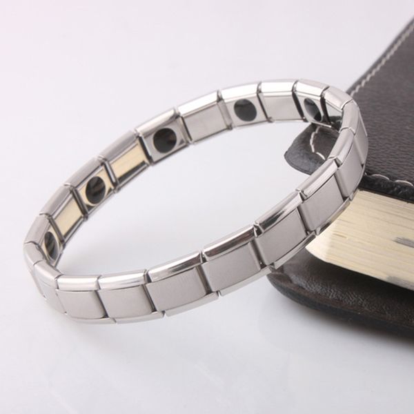 stainless steel germanium bracelet elastic health power magnetic therapy bracelet fashion jewelry for men women will and sandy gift, Black
stainless steel germanium bracelet elastic health power magnetic therapy bracelet fashion jewelry for men women will and sandy gift, Black