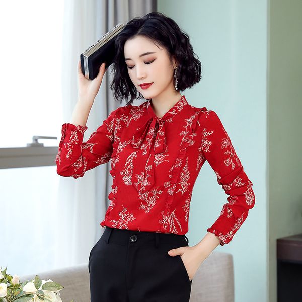 figure rong long-sleeved shirt women's korean-style elegant commuting bow lace-up chiffon blouse shirt spring and autumn wo, White
figure rong long-sleeved shirt women's korean-style elegant commuting bow lace-up chiffon blouse shirt spring and autumn wo, White