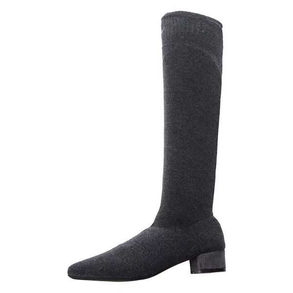 2020 chinese new thick heel warm fashionable thick heel knight elastic women's boots, delivery, Black
2020 chinese new thick heel warm fashionable thick heel knight elastic women's boots, delivery, Black