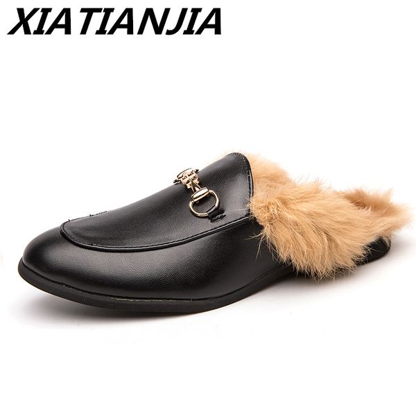 men's sneakers teen personality baotou plus hair half-shoes men shoes loafers men's moccasins tenis masculino zapatos de hombre, Black
men's sneakers teen personality baotou plus hair half-shoes men shoes loafers men's moccasins tenis masculino zapatos de hombre, Black