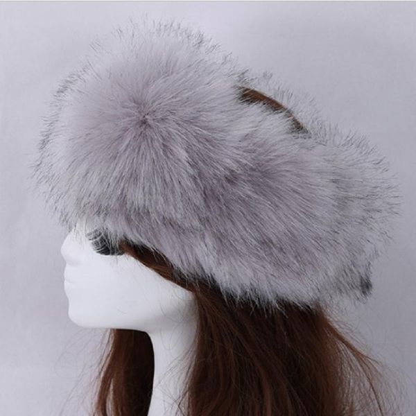 women hats lady russian fluffy imitation fur hat headband winter ski hat female hats for autumn winter, Blue;gray
women hats lady russian fluffy imitation fur hat headband winter ski hat female hats for autumn winter, Blue;gray