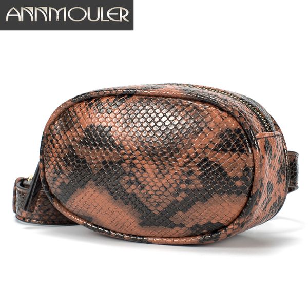 annmouler fashion waist bag pu leather women fanny pack snake pattern belt bag bronze cell phone pockets adjustable chest
annmouler fashion waist bag pu leather women fanny pack snake pattern belt bag bronze cell phone pockets adjustable chest