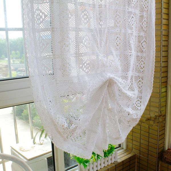 1 panel white crochet lace splice 100% cotton translucidus adjustable height balloon curtain window screening
1 panel white crochet lace splice 100% cotton translucidus adjustable height balloon curtain window screening