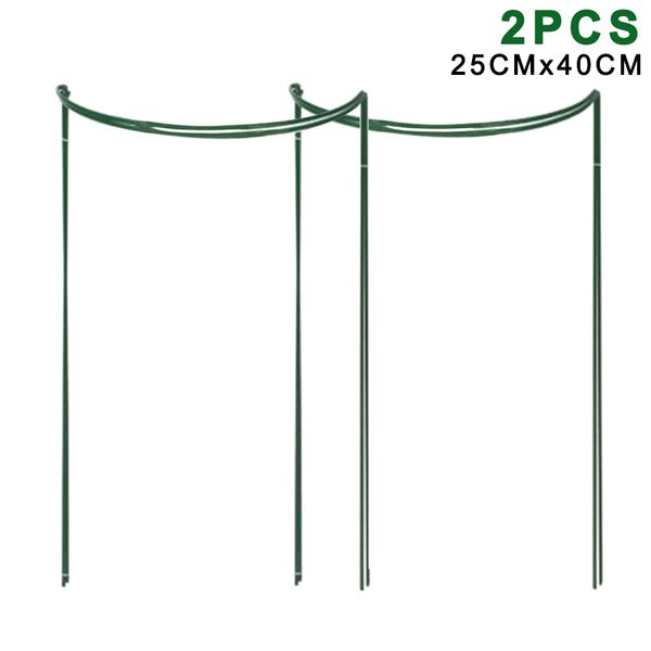 2 pcs flower plant support stakes semi circular metal frame professional for garden pi669
2 pcs flower plant support stakes semi circular metal frame professional for garden pi669