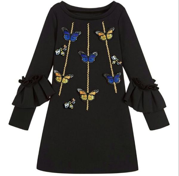 embroidered butterflies girl party dress short sleeve baby girl clothes kids jersey dress princess clothes for children clothing, Red;yellow
embroidered butterflies girl party dress short sleeve baby girl clothes kids jersey dress princess clothes for children clothing, Red;yellow