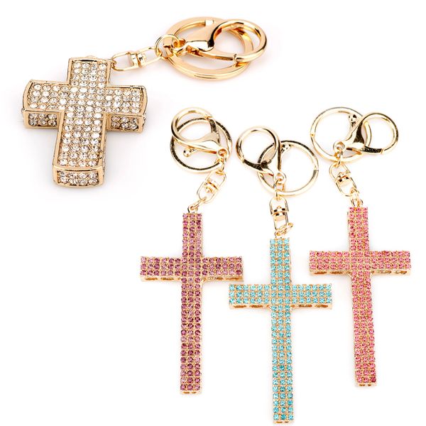 exquisite jewelry rhinestone cross keyrings keychains chic purse bag pendant key chains birthday gift for friends, Silver
exquisite jewelry rhinestone cross keyrings keychains chic purse bag pendant key chains birthday gift for friends, Silver