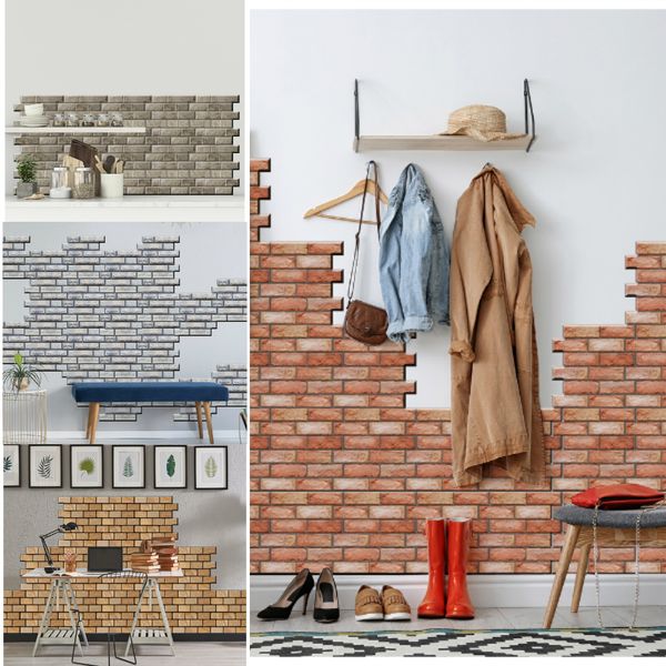 3d grain brick wall stickers square mosaic stick tile diy arts crafts making home decoration material
3d grain brick wall stickers square mosaic stick tile diy arts crafts making home decoration material