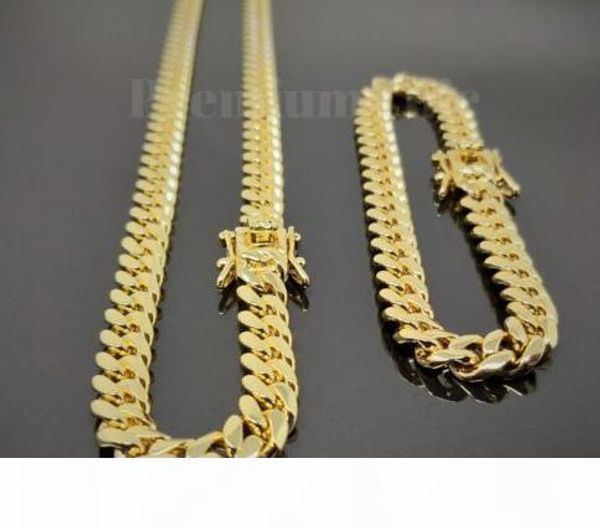 8mm mens miami cuban link bracelet & chain set 14k gold plated stainless steel, Silver
8mm mens miami cuban link bracelet & chain set 14k gold plated stainless steel, Silver