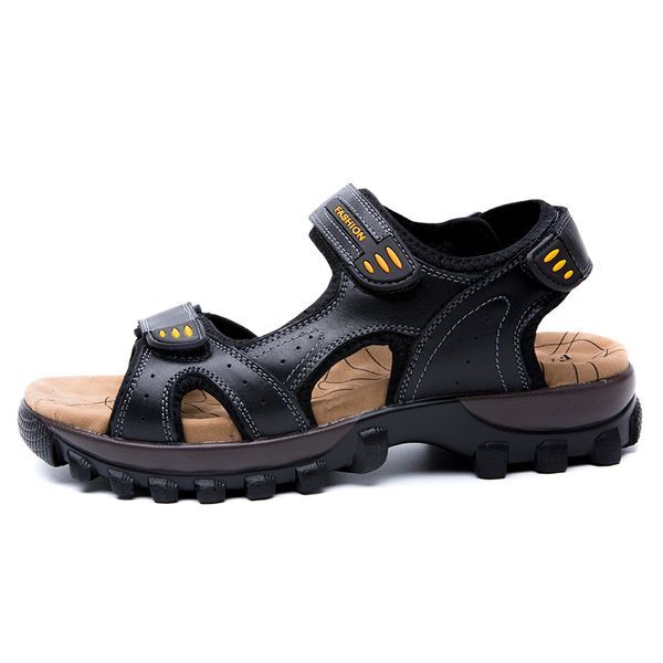 adults open toe genuine leather men's sandals breathable soft comfortable summer outdoor shoes roman beach sandals, Black
adults open toe genuine leather men's sandals breathable soft comfortable summer outdoor shoes roman beach sandals, Black