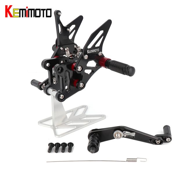 kemimoto for gsx-r1000 gsxr1000 gsxr 1000 a r l7 2017 accessories cnc adjustable rearset footrest foot rest pegs abs
kemimoto for gsx-r1000 gsxr1000 gsxr 1000 a r l7 2017 accessories cnc adjustable rearset footrest foot rest pegs abs