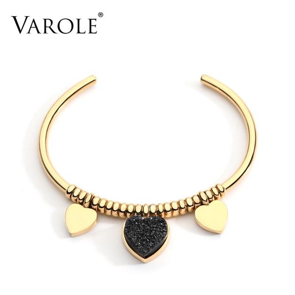varole cute heart bangle armband gold color cuff bracelets bangles for women accessories fashion jewelry gifts, Black
varole cute heart bangle armband gold color cuff bracelets bangles for women accessories fashion jewelry gifts, Black