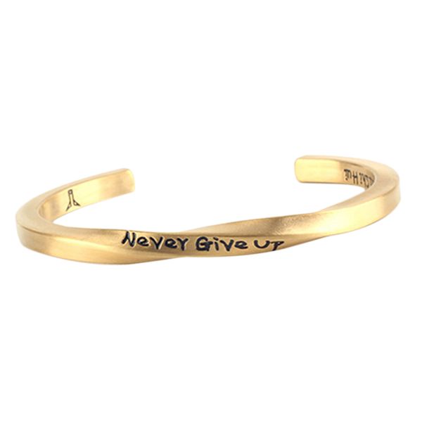 inspirational bracelets for women men personalized gift for her him engraved never give up cuff bangle, Golden;silver
inspirational bracelets for women men personalized gift for her him engraved never give up cuff bangle, Golden;silver