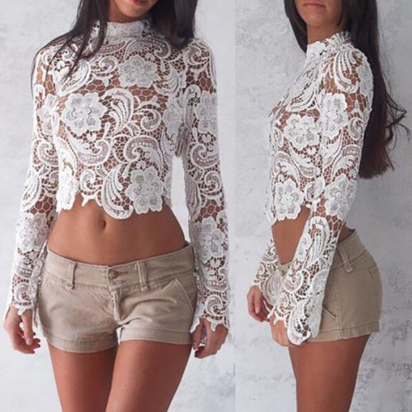 arrivals fashion women casual ladies solid white lace party stylish fashion crop shirts
arrivals fashion women casual ladies solid white lace party stylish fashion crop shirts