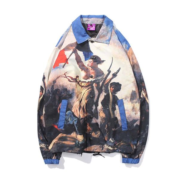 liberty leading the peoplepainting print windbreaker coaches jackets coats hip hop streetwear, Tan;black
liberty leading the peoplepainting print windbreaker coaches jackets coats hip hop streetwear, Tan;black
