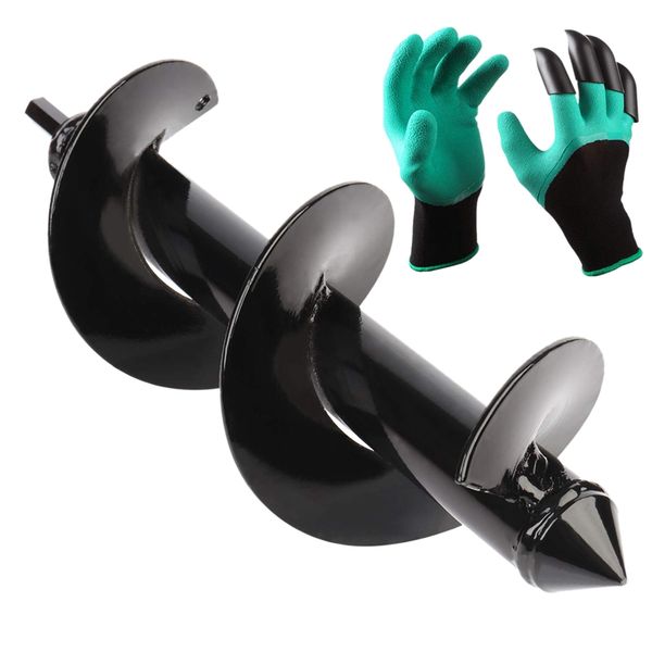 auger drill bit garden plant flower bulb auger 3 inch x 10 inch rapid planter with garden genie gloves,post or umbrella hole dig
auger drill bit garden plant flower bulb auger 3 inch x 10 inch rapid planter with garden genie gloves,post or umbrella hole dig