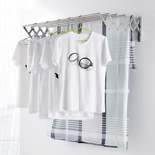 40cm/50cm adjustable clothes rack wall mounted stainless steel hangers for clothes space saver collapsible drying rack
40cm/50cm adjustable clothes rack wall mounted stainless steel hangers for clothes space saver collapsible drying rack