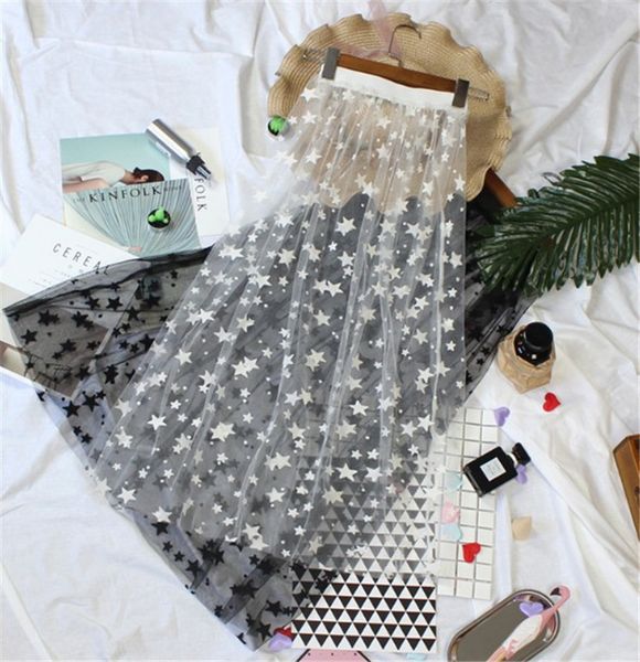 weikadun summer women lace skirts fashion casual elegant mesh skirt stars overlay midi a line black white long skirt d689 j190426
weikadun summer women lace skirts fashion casual elegant mesh skirt stars overlay midi a line black white long skirt d689 j190426