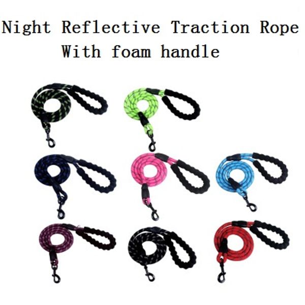 1 pcs pet dog rope training leash night reflection with foam handle collar pet animals rope supplies accessories 1.2*150cm
1 pcs pet dog rope training leash night reflection with foam handle collar pet animals rope supplies accessories 1.2*150cm