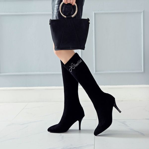 big size9 10 11-14 boots women woman winter boots women shoes botas spiky socket pearl trim, Black
big size9 10 11-14 boots women woman winter boots women shoes botas spiky socket pearl trim, Black