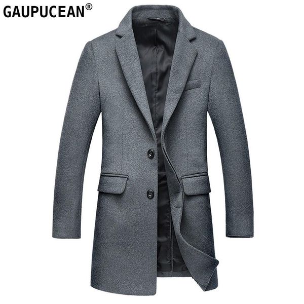 man wool jacket long formal business grey single breasted button male trench pockets overcoat warm men woolen coat, Tan;black
man wool jacket long formal business grey single breasted button male trench pockets overcoat warm men woolen coat, Tan;black