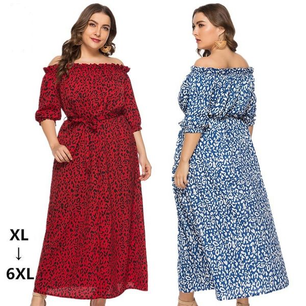 Plus Size Print Leopard Long Dress Women Slash Neck Boho Bohemian Beach Party Dress Sundress Summer 2020 Casual Dresses, Black;gray
Plus Size Print Leopard Long Dress Women Slash Neck Boho Bohemian Beach Party Dress Sundress Summer 2020 Casual Dresses, Black;gray