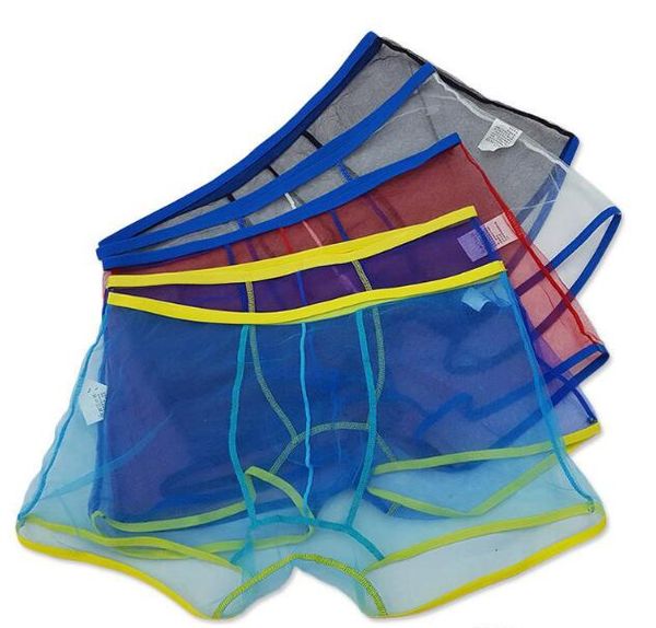 lingerie transparent underwear mens boxers breathable low waist see through net yarn boxer shorts panties, Black;white
lingerie transparent underwear mens boxers breathable low waist see through net yarn boxer shorts panties, Black;white
