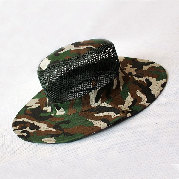 fashion jungle camo fisherman hat outdoor fishing folding ultraviolet-proof caps wid full brim mesh design cap, Black;white
fashion jungle camo fisherman hat outdoor fishing folding ultraviolet-proof caps wid full brim mesh design cap, Black;white