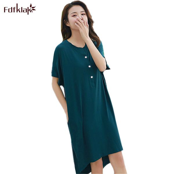 women's sleepwear large size modal dress pregnant woman clothes summer nightdress short sleeve t-shirt v-neck loose nightgown female, Black;red
women's sleepwear large size modal dress pregnant woman clothes summer nightdress short sleeve t-shirt v-neck loose nightgown female, Black;red