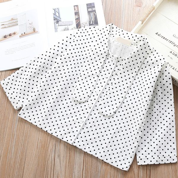 girls korean-style fold-down collar long-sleeved shirt spring and autumn new style baby dotted small children's shirt 2020 sprin, White
girls korean-style fold-down collar long-sleeved shirt spring and autumn new style baby dotted small children's shirt 2020 sprin, White
