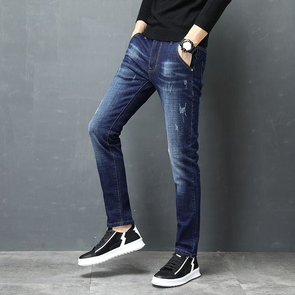 men's jeans streetwear autumn denim classic trousers male pants for mens slim fit designer casual skinny straight, Blue
men's jeans streetwear autumn denim classic trousers male pants for mens slim fit designer casual skinny straight, Blue