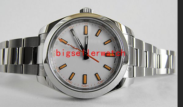 new watch 40mm 116400 automatic mens watch sapphire white dial stainless steel bracelet gents watches, Slivery;brown
new watch 40mm 116400 automatic mens watch sapphire white dial stainless steel bracelet gents watches, Slivery;brown