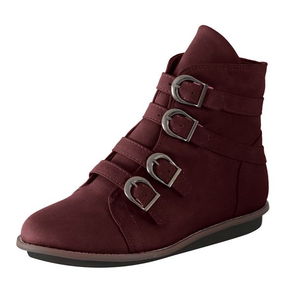 pu leather booties buckle straps thick heel low-heeled round toe ankle women boots decorated woman boots motorcycle booties, Black
pu leather booties buckle straps thick heel low-heeled round toe ankle women boots decorated woman boots motorcycle booties, Black