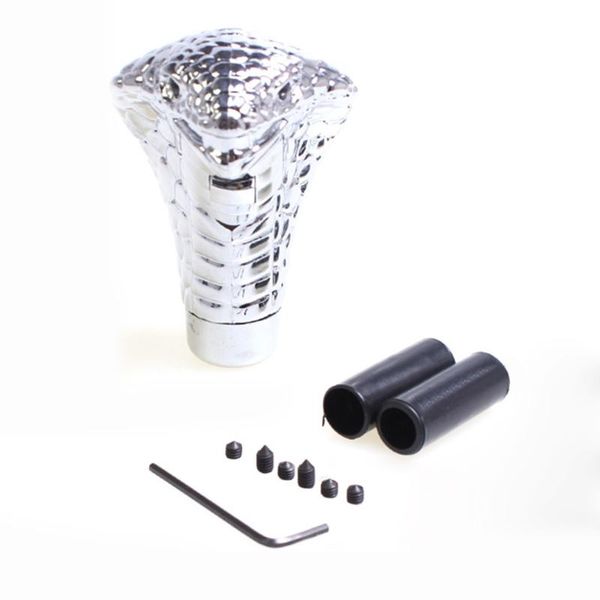 universal car manual gear shift knob stick led eyes chrome cobra snake cool shift lever nr-shipping
universal car manual gear shift knob stick led eyes chrome cobra snake cool shift lever nr-shipping