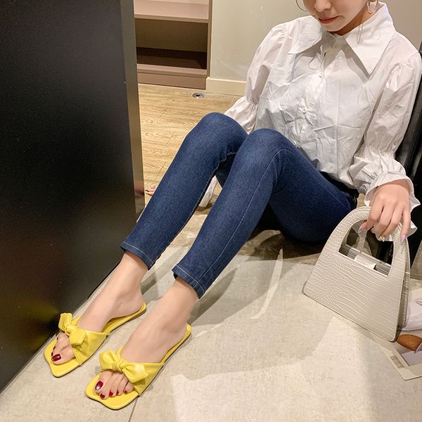 sweet bow slippers women indoor home soft sole slides summer square toe slippers women candy colors flat slides 2020 new, Black
sweet bow slippers women indoor home soft sole slides summer square toe slippers women candy colors flat slides 2020 new, Black