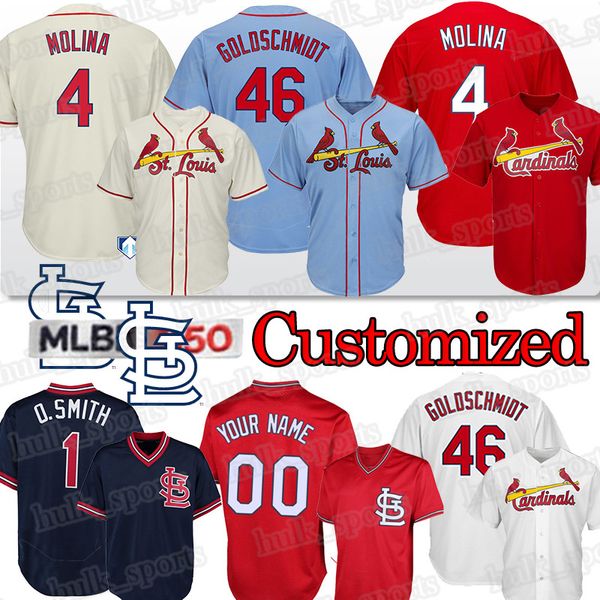st. louis cardinal custom baseball jerseys 46 paul goldschmidt 1 ozzie smith 13 matt carpenter 48 harrison bader 150th sports jerseys, Blue;black
st. louis cardinal custom baseball jerseys 46 paul goldschmidt 1 ozzie smith 13 matt carpenter 48 harrison bader 150th sports jerseys, Blue;black