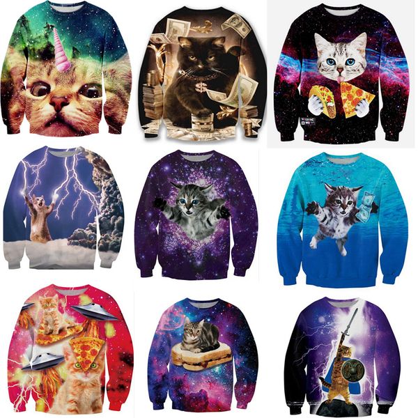 20 cute cat styleswomen/men harajuku sweatshirt 3d animal print galaxy space cat sweatshirt hoodies funny pizza winter clothes, Black
20 cute cat styleswomen/men harajuku sweatshirt 3d animal print galaxy space cat sweatshirt hoodies funny pizza winter clothes, Black