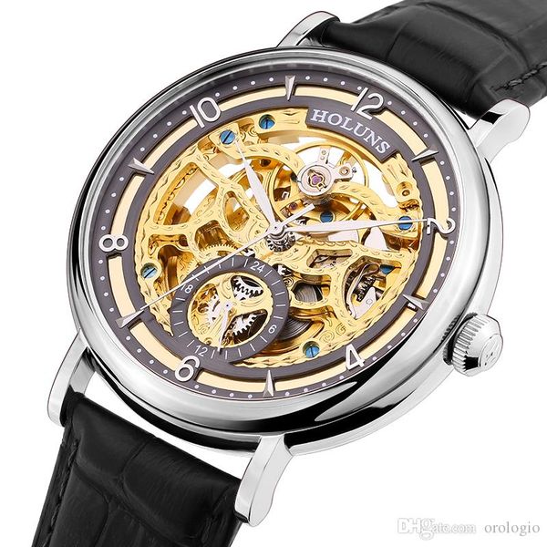 automatic mechanical men watch stainless steel sapphire leather horloges mannen 2020 holuns special luxury bigest dial skeleton brw, Slivery;brown
automatic mechanical men watch stainless steel sapphire leather horloges mannen 2020 holuns special luxury bigest dial skeleton brw, Slivery;brown