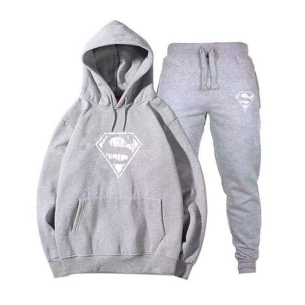 new two pieces set fashion hooded sweatshirts sportswear men tracksuit hoodie autumn brand clothes hoodies+pants men sets, Gray
new two pieces set fashion hooded sweatshirts sportswear men tracksuit hoodie autumn brand clothes hoodies+pants men sets, Gray