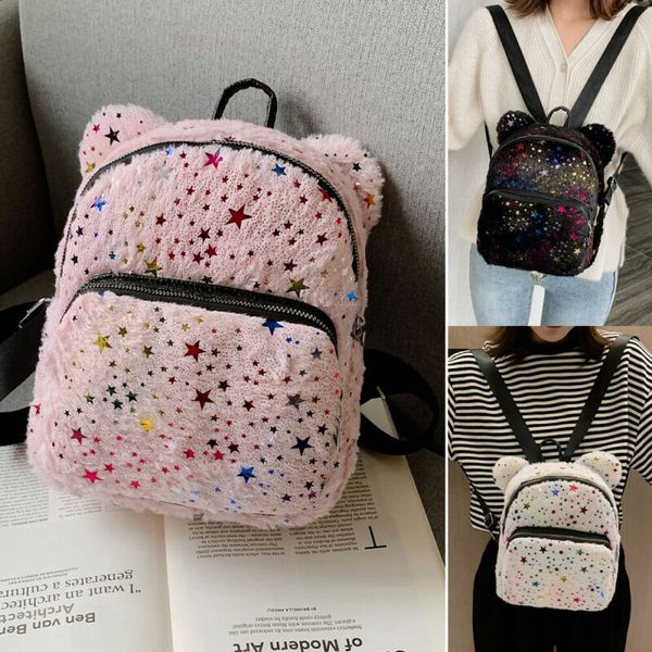 2019 women mini backpack girls school bags small travel backpacks ladies glitter stars cute 3d ears plush rucksacks
2019 women mini backpack girls school bags small travel backpacks ladies glitter stars cute 3d ears plush rucksacks