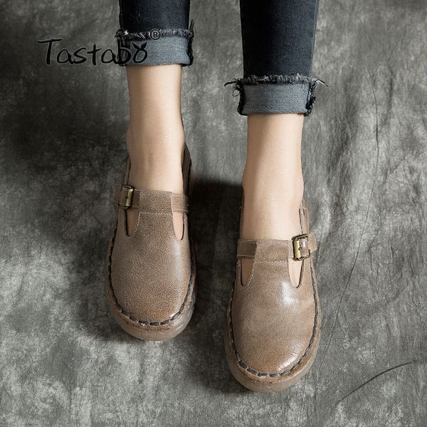 tastabo leather soft bottom shoes comfortable wild women's shoes flat women's no lace ladies simple and stylish, Black
tastabo leather soft bottom shoes comfortable wild women's shoes flat women's no lace ladies simple and stylish, Black