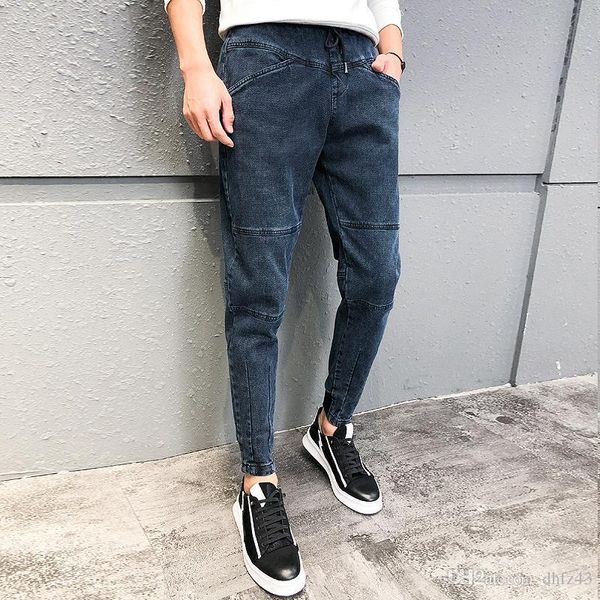 winter men jeans korean patchwork design slim fit denim pants men all match casual trousers men pantalones hombre t200410, Black
winter men jeans korean patchwork design slim fit denim pants men all match casual trousers men pantalones hombre t200410, Black
