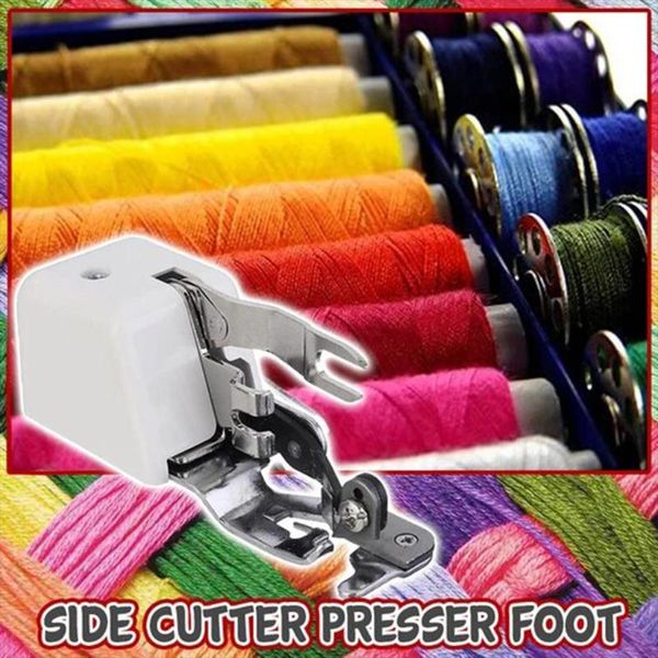1pc household sewing machine side cutter overlock presser foot sew attachment for all low-shank sewing machines improvement, Black
1pc household sewing machine side cutter overlock presser foot sew attachment for all low-shank sewing machines improvement, Black