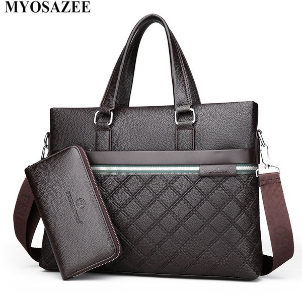 myosazee 2018 men's handbag with new male package rhombus leather single shoulder crosses business computer bag
myosazee 2018 men's handbag with new male package rhombus leather single shoulder crosses business computer bag