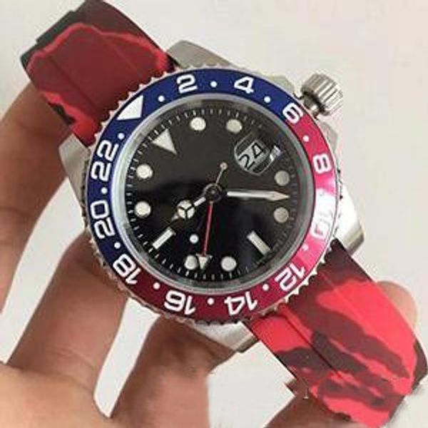 new gmt mens watch automatic movement sports wristwatch self-wind sweeping watch stainless steel multicolor rubber band, Slivery;brown
new gmt mens watch automatic movement sports wristwatch self-wind sweeping watch stainless steel multicolor rubber band, Slivery;brown