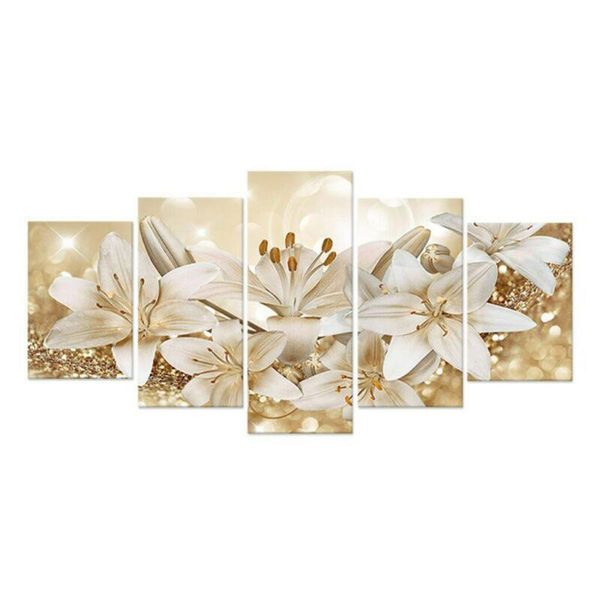5 pieces wall art canvas painting hanging home decor beautiful flower crafts for decorating homes, offices, cafes, ls new
5 pieces wall art canvas painting hanging home decor beautiful flower crafts for decorating homes, offices, cafes, ls new