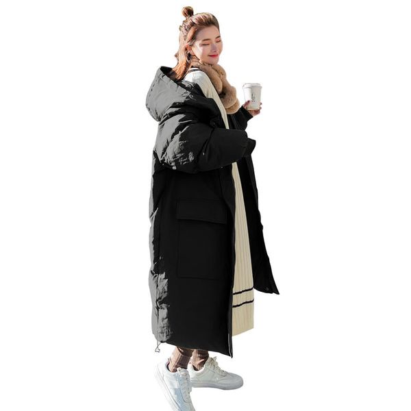 long down cotton jacket women winter parka coat hooded loose warm oversize winter jacket thicken padded women coat q1885, Black
long down cotton jacket women winter parka coat hooded loose warm oversize winter jacket thicken padded women coat q1885, Black