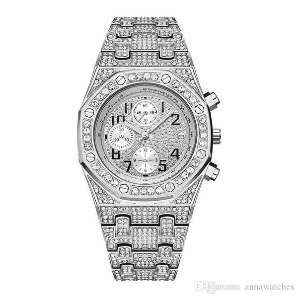 all dials work full diamond watch iced out watch luxury men watches designer watches stainless steel quartz movement watches gift, Slivery;brown
all dials work full diamond watch iced out watch luxury men watches designer watches stainless steel quartz movement watches gift, Slivery;brown