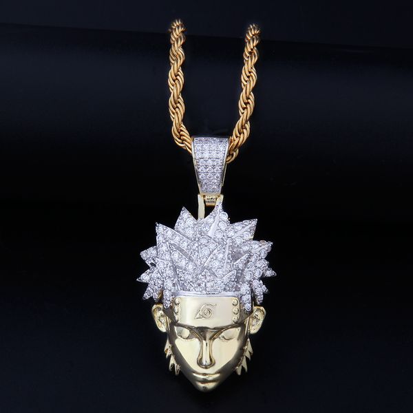 cartoon character naruto pendant necklace men iced out cz necklace for men women hip hop punk rock charms jewelry gifts, Silver
cartoon character naruto pendant necklace men iced out cz necklace for men women hip hop punk rock charms jewelry gifts, Silver